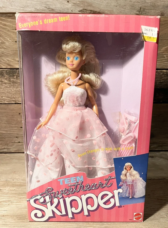 Teen Sweetheart Skipper Doll 1987 Mattel Barbie Vintage 4855