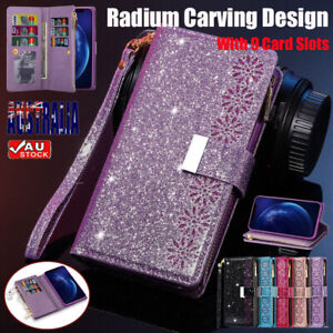 For Samsung A55 A35 A25 A15 A54 A13 A71 Case Flip Leather Wallet Glitter Cover