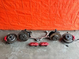 RSX HONDA INTEGRA DC5 TYPE R BREMBO SUSPENSION W/ ALUMINUM ARMS SPINDLES HUBS - Picture 1 of 24
