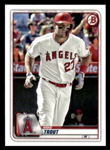 Tarjeta de béisbol Bowman Mike Trout 2020 #1 de los Angeles Angels - Imagen 1 de 2