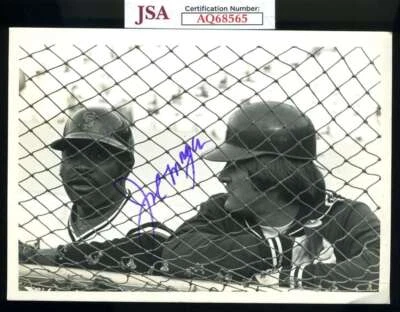 Joe Morgan JSA Cert Signed  Original 5x7 Vintage Photo Autographed Giants - Image 1 of 2