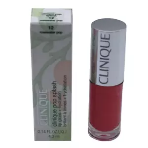 Clinique Pop Splash Lip Gloss + Hydration - 12 Rosewater Pop - Picture 1 of 1