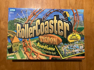ROLLER COASTER TYCOON  Parker Brothers Excellent 20”x 30” Game board pre-owned - Image 1 of 4