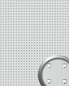 WallFace 10053 3D QUAD Panel de Pared Cuadrado Decoración Diseño Plata | 2,60 m2 - Imagen 1 de 4