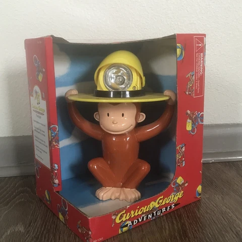 New In Box Vintage Curious George Adventures Flashlight Collectible Toy Cover
