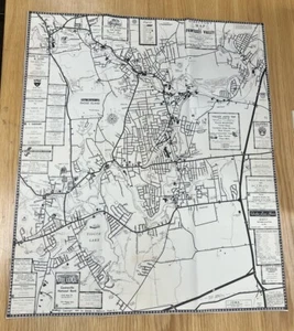 George E Matteson Original Map Pawtuxet Valley Rhode Island 1961 Street R I - Picture 1 of 21