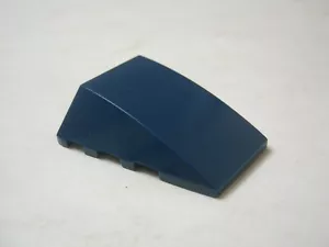 Lego 1 Dark Blue 4x4 Curved Wedge Brick, No Top Studs, 47753 (028-317) - Picture 1 of 2