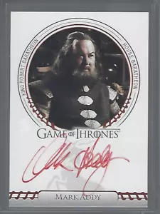 Game of Thrones Legends of the Realm Mark Addy (Sigil) Autograph - Bild 1 von 1