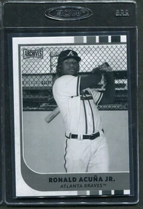 2021 Topps Archives Snapshots Black & White Ronald Acuna Jr #4 Braves - Picture 1 of 1