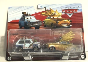 Disney Pixar Cars On The Road JEREMY & CHIEFTESS ~ 2-Pack ~ NIP - Picture 1 of 1