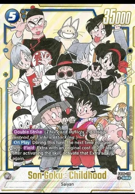 Son Goku : Childhood FB06-119 Secret Rare Manga Booster 02 Dragon Ball Card En - Image 1 of 4