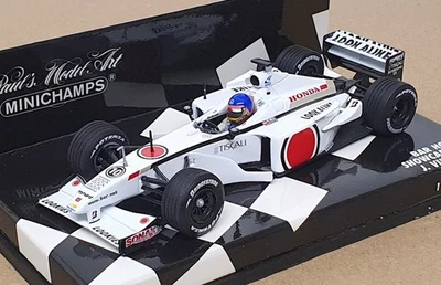 Minichamps 1/43 Scale 430 010079 - F1 BAR Honda Showcar 2001 J. Villeneuve - Image 1 of 4