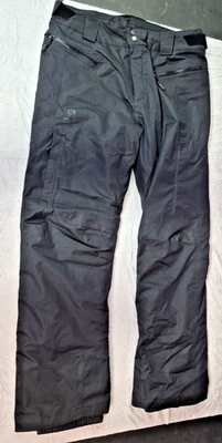 NEW MEN'S XL SALOMON BLACK SNOWBOARDING PANTS BAGGY SKI WINTER SNOW NWOT - Image 1 of 4