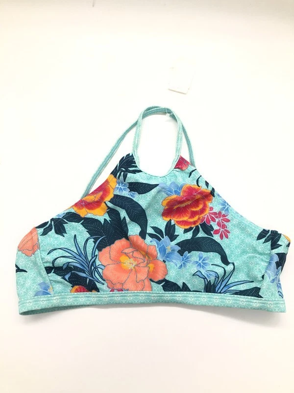 Esprit girls' swim top bikini top blue/multi 164cm 14 years - Image 1 of 2