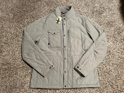 Relwen Quilted Insulated Tanker Jacket Gray Green Mens XL Coat Puffer - Image 1 of 4