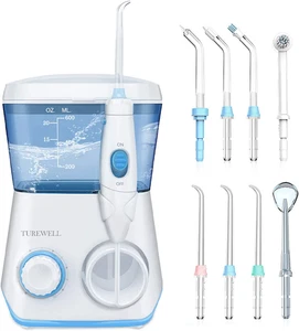 Water Flossing Oral Irrigator, 600ML Dental Cleaner 10 Adjustable Pressure, Elec - Picture 1 of 12