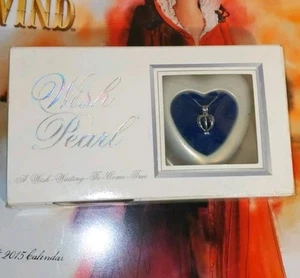 Collana con ciondolo cuore lucorallo ostrica coltivata kit perle dei desideri vintage anni 90 - Foto 1 di 5