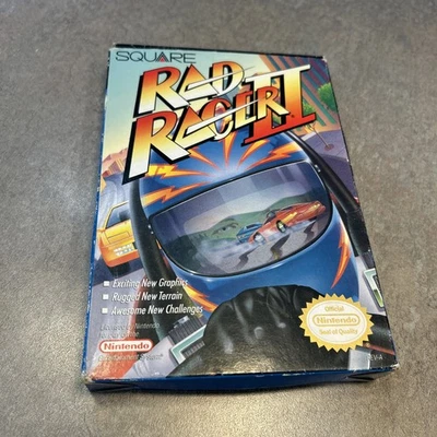 Rad Racer II (Nintendo Entertainment System, 1990) CIB OEM “COLLECTORS” See Pics - Image 1 of 4