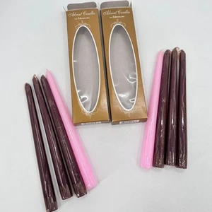 Roman Advent Candle Sets Purple Pink Taper Wax Candles Vintage Hong Kong NOS - Picture 1 of 5