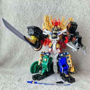 Set Bandai Mini Pla Megazord Power Rangers Samurai Super Sentai Shinkenger Haoh - Foto 1 di 15