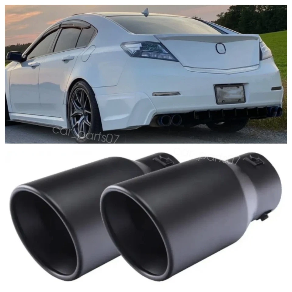 2PCS Car Exhaust Pipe Tip Rear Throat Muffler Tailpipe For Acura TL 2009-14 US Foto 1 de 4