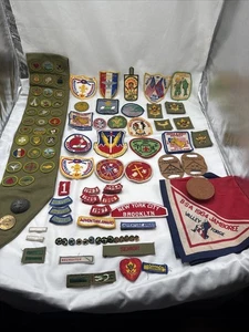 Vintage Pfadfinder Lot - Aufnäher Pequot Pins Schärpe Zubehör - 60er Jahre Tennessee - Bild 1 von 17