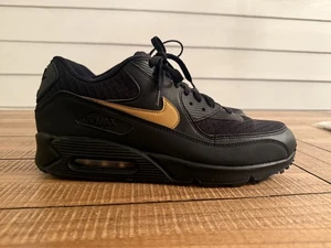 Nike Air Max 90 Essential Black Metallic Gold Herren Gr. 13 US AV7894-001 2019 - Bild 1 von 8