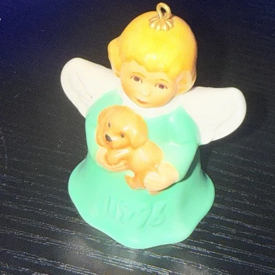 Adorno campana ángel Goebel Hummel 1996 cachorro verde Foto 1 de 3
