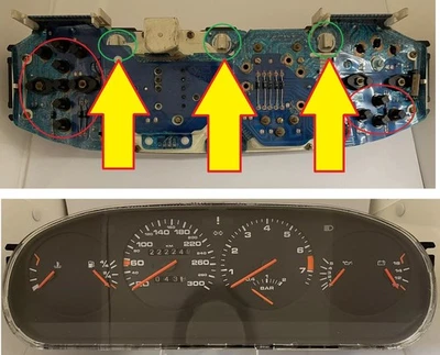 ✅ Porsche 944 968 85-91 ✅ 3 x LED 9SMD SPEEDO INSTRUMENT CLUSTER DASHBOARD BULBS - Image 1 of 4