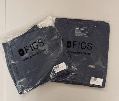 Nuevo Médico FIGS para Mujer Space Navy Catarina Mediano Top e Parte Inferior Zamora Foto 1 de 4