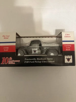 TRUST WORTHY 1940 Ford Pickup Die Cast Coin Bank #62502 (1994) Ultra 10th Ed - Image 1 of 4