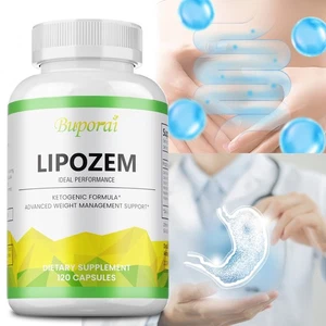 Lipozem Capsules - Appetite Suppressant, Ketogenic Formula, Weight Management - Picture 1 of 9