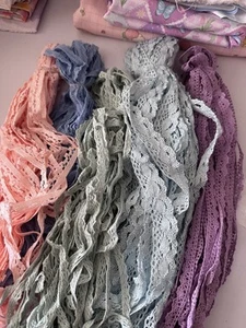 Lace For Sewing Multiple Colors And Material Need Little Wash Ribbon Lace Set - Picture 1 of 6