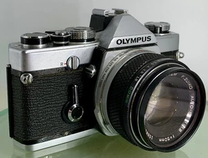 Olympus OM-1 MD 35mm SLR Film Camera & Olympus ZUIKO 50mm f1.8 Lens- TESTED356 - Picture 1 of 10