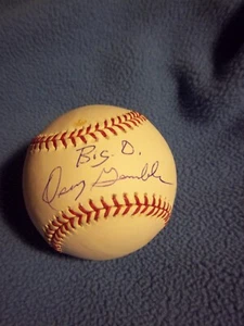 Oscar Gamble “Big O” Inscription Nickname Auto RARE Signed Baseball - Picture 1 of 2