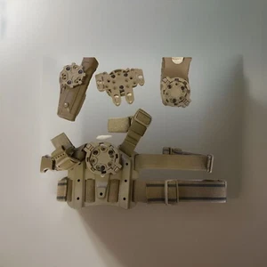 Attacco rapido RH Blackhawk Serpa Holster Beretta 92/96 Drop Leg Coyote SET - Foto 1 di 12