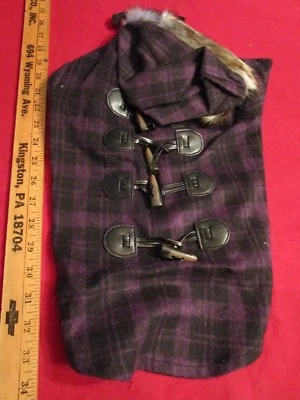 Nuevo con etiquetas Abrigo Zack N Zoey Piel Punta Palanca Perro Cachorro Medio Púrpura Envío GRATIS Foto 1 de 4