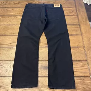 Levi's Strauss & Co 514 Regular Fit Straight Leg Black Jeans Men’s Sz 38x30 NWOT - Picture 1 of 15