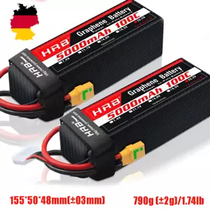 2pcs 6S Lipo Akku 22,2V 5000mAh XT90S für RC Hubschrauber Flugzeug Auto-AKKU LKW - Bild 1 von 6