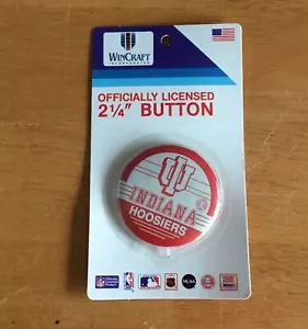 Indiana Hoosiers Vintage Wincraft offizielle NCAA 2 1/4" Button Pin Neu in Verpackung - Bild 1 von 2