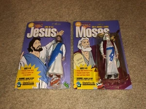 Jesús y Moisés - La Biblia Descubrimiento de los Niños De Colección 1998 Figuras de Acción NUEVO - Imagen 1 de 2