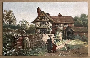 Tuck's Oilette Art Rustic Homesteads Series " A Surrey Farmhouse " England - Picture 1 of 2