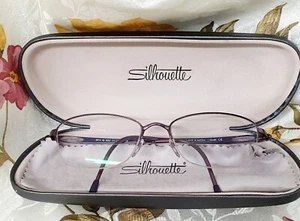 Silhouette Semi Rimed Titanium Glasses Frames With Case And Cloth - Picture 1 of 9