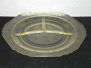 Florentine Poppy 1 Grill Plate Yellow - Picture 1 of 2