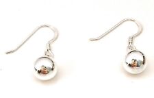 925 Sterling Silver Drop Dangle Ball Teardrop Earrings in size 8, 10, 14 & 16 mm
