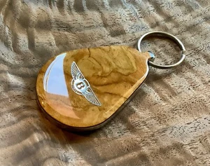 Bentley Elm Burl Wood Key Ring, Keychain, Brooklands, Arnarge, Continental, T2 - Picture 1 of 2