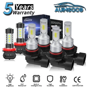For Mitsubishi Lancer 2008-2017 Combo 6Pcs LED Headlight Kit Super Bright Bulbs - Picture 1 of 14