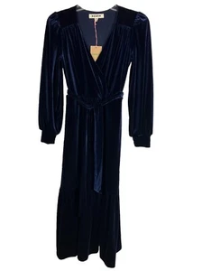 NWT 6 p Boden Ophelia Velvet Midi Wrap Dress - Picture 1 of 4