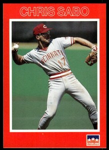 1990 Starline Long John Silver Chris Sabo Cincinnati Reds #25