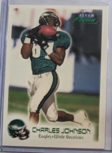 🏆 1999 Fleer Focus Stealth /300 CHARLES JOHNSON #75 PHILADELPHIA EAGLES - Picture 1 of 2
